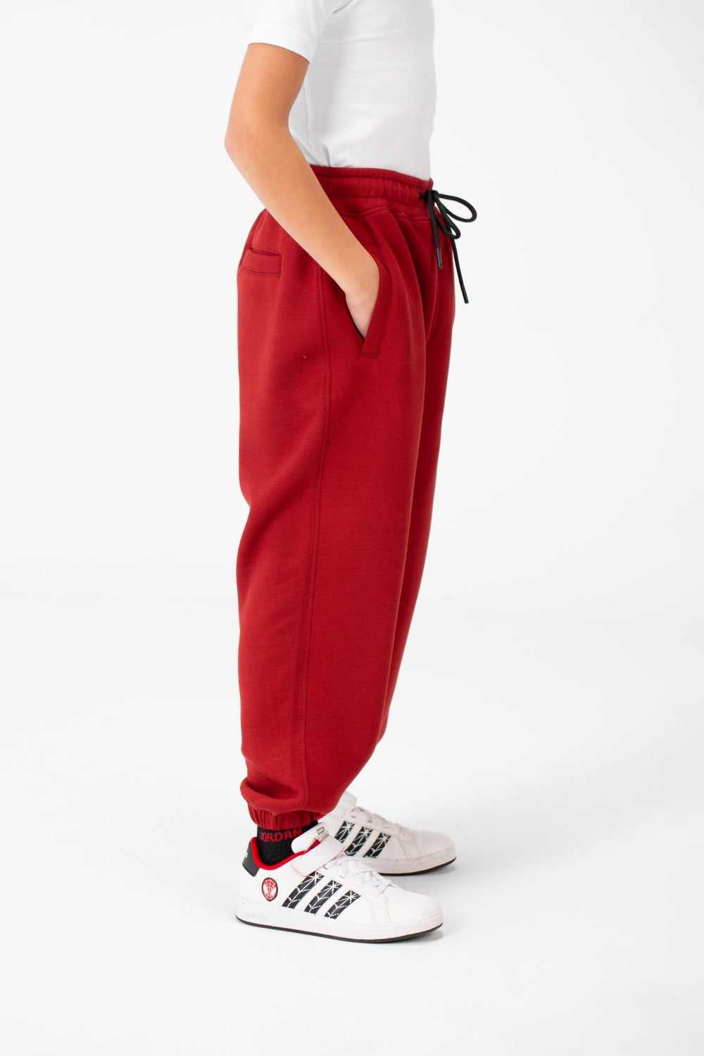 Boy's Basic Jogger Sweatpants With Drawstring Closure And Pockets