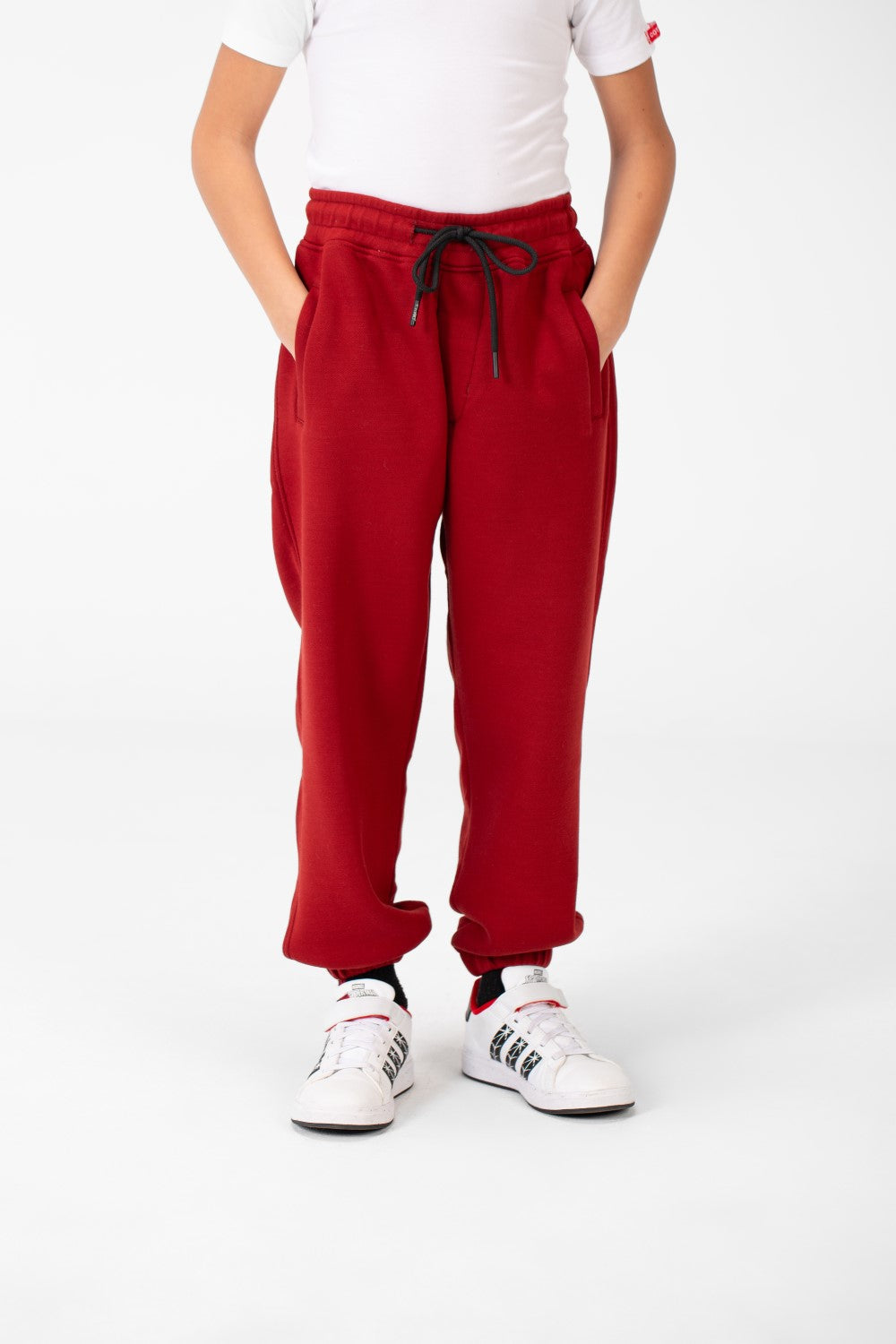 Boy's Basic Jogger Sweatpants With Drawstring Closure And Pockets