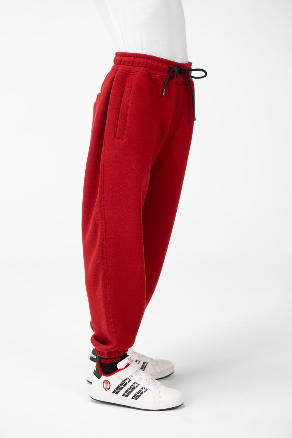 Boy's Basic Jogger Sweatpants With Drawstring Closure And Pockets