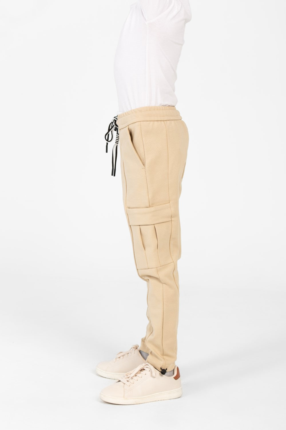 بنطال رياضي واسع بطبعة دائرية للأولاد بأكمام نصفية