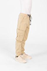 بنطال رياضي واسع بطبعة دائرية للأولاد بأكمام نصفية