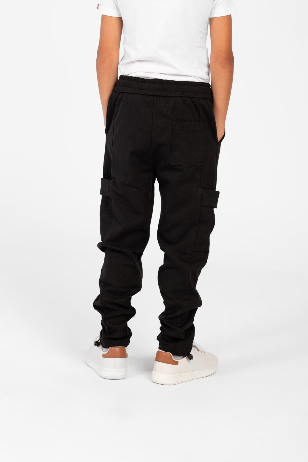 بنطال رياضي واسع بطبعة دائرية للأولاد بأكمام نصفية