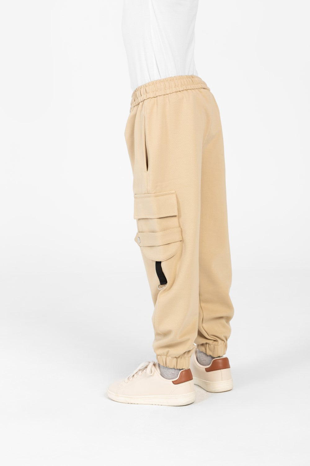 Boy's Oversized Sweatpants With Elastic Waistband And Side Pockets