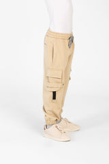 Boy's Oversized Sweatpants With Elastic Waistband And Side Pockets