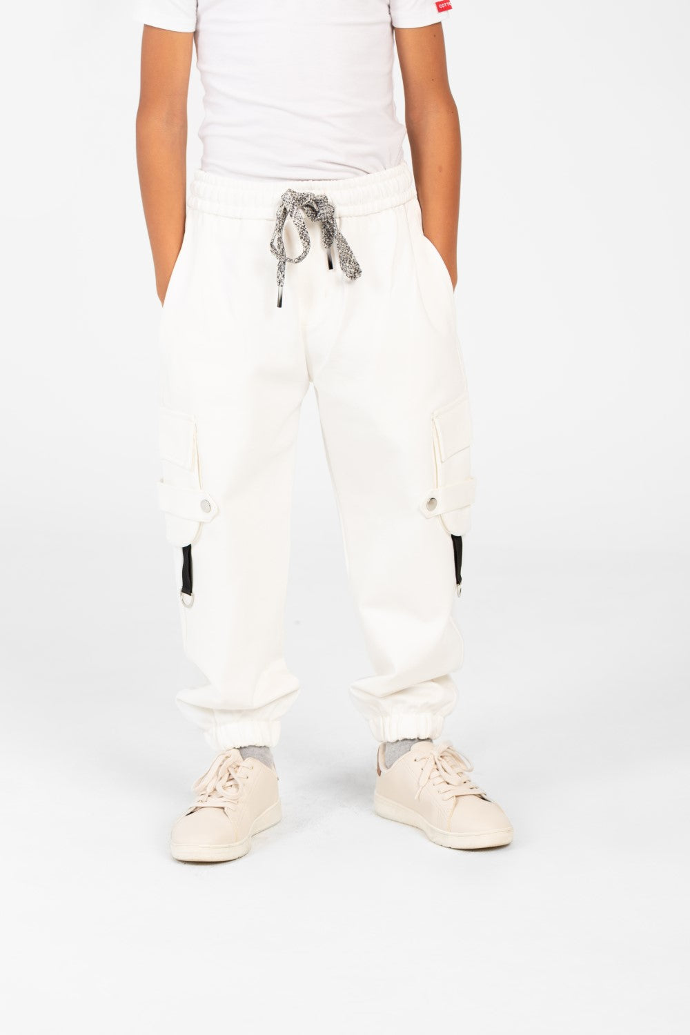 Boy's Oversized Sweatpants With Elastic Waistband And Side Pockets