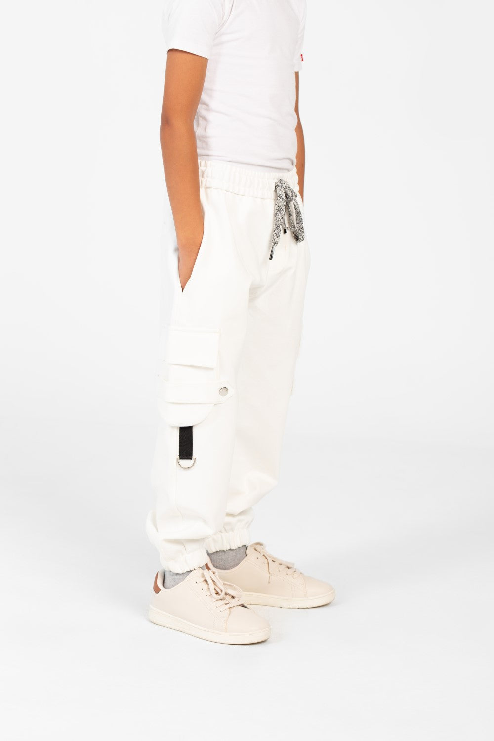 Boy's Oversized Sweatpants With Elastic Waistband And Side Pockets