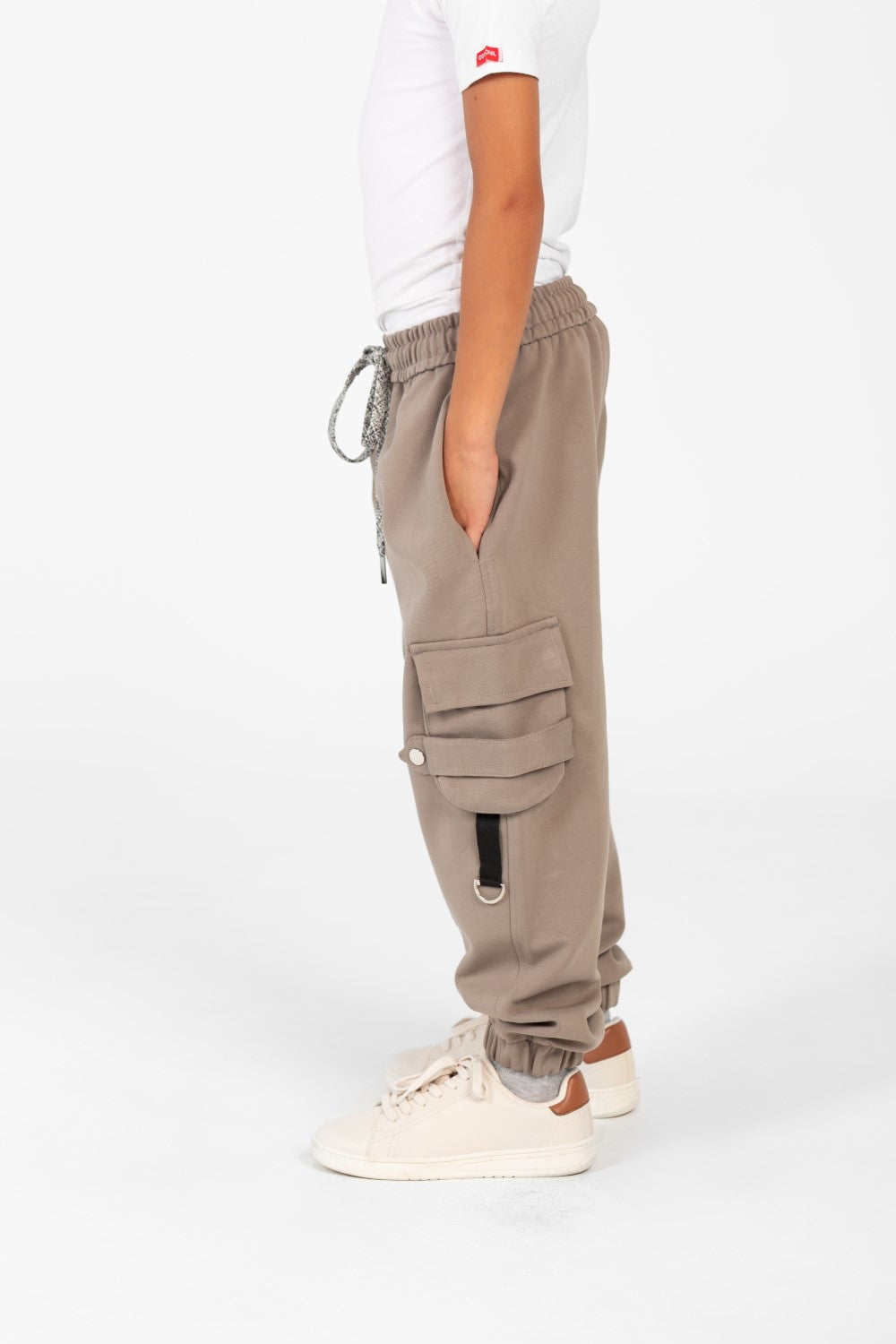 Boy's Oversized Sweatpants With Elastic Waistband And Side Pockets