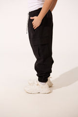 Boy's Oversize Sweatpants With Elastic Waistband And Side Pockets