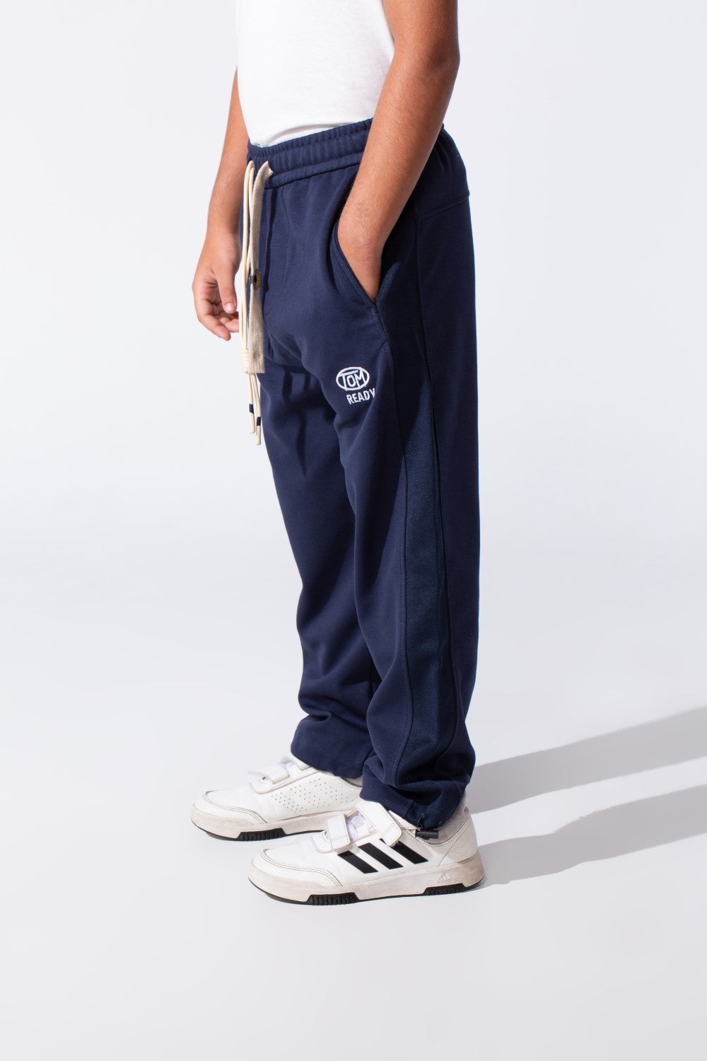 Boy's Tomato Sweatpants With Elastic Waistband And Drawstring