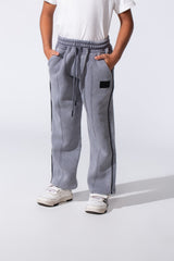 Boy's Side Pockets Sweatpants With A Waistband Elasticated Waist