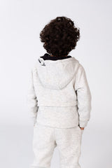 Boy's Padded Front & Sleeves Printed Made Of Comfort Melton Training With Front Pockets