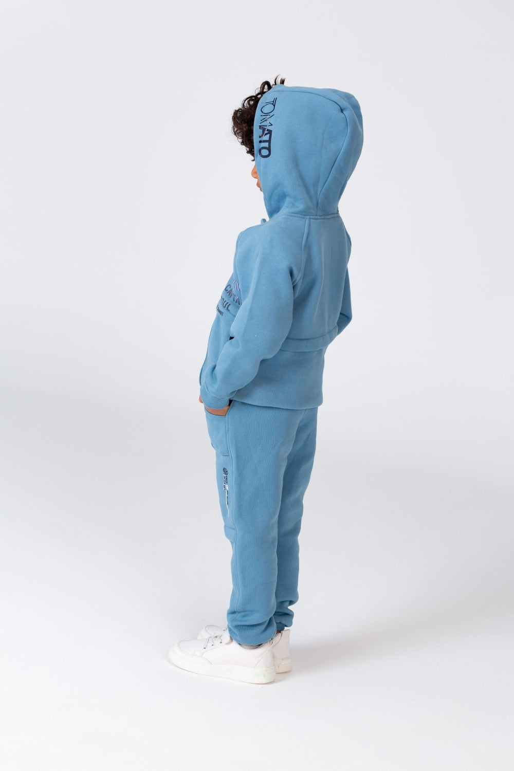 Boy's Padded Front & Sleeves Printed Made Of Comfort Melton Training With Front Pockets