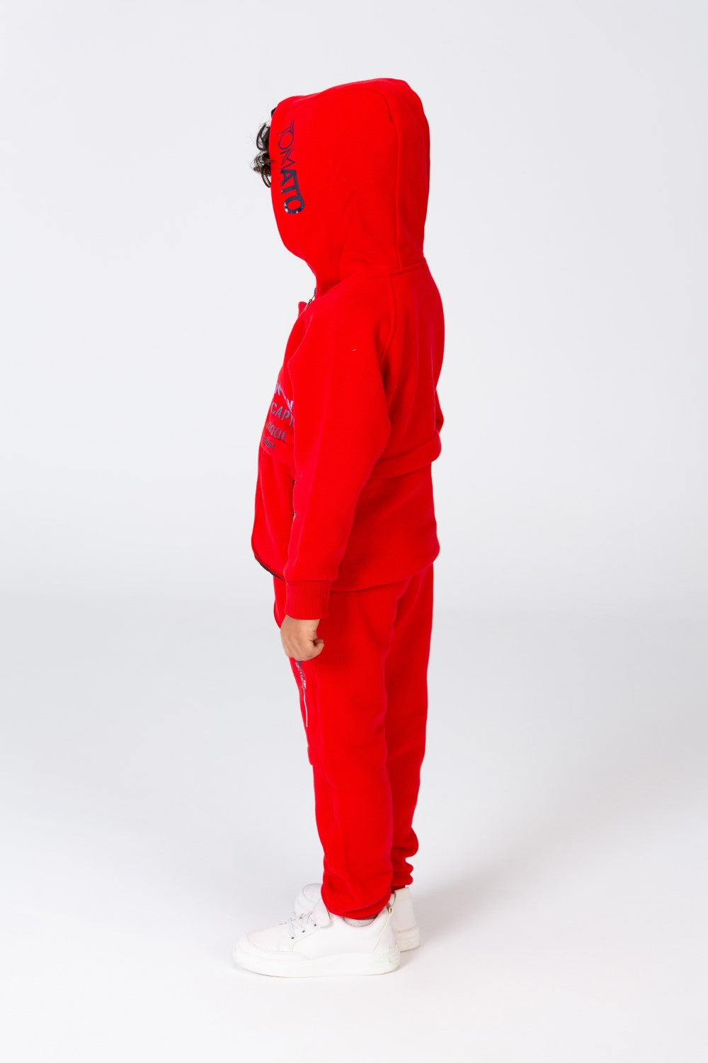 Boy's Padded Front & Sleeves Printed Made Of Comfort Melton Training With Front Pockets