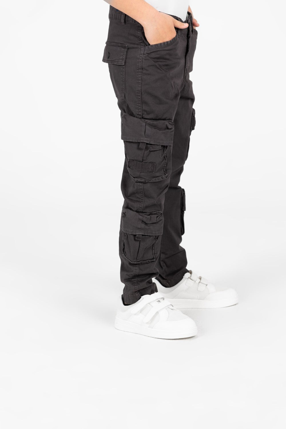 بنطال شيروال جاباردين مع جيوب جانبية مميزة للأطفال