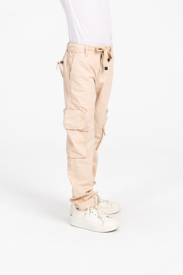 Boy's Sherwal Gabardine Cargo Pants With Pockets