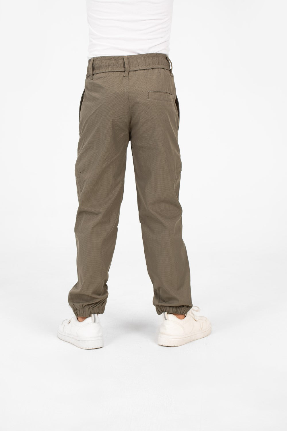 بنطال شيروال جاباردين مع رباط خصر في الوسط وجيوب للأطفال