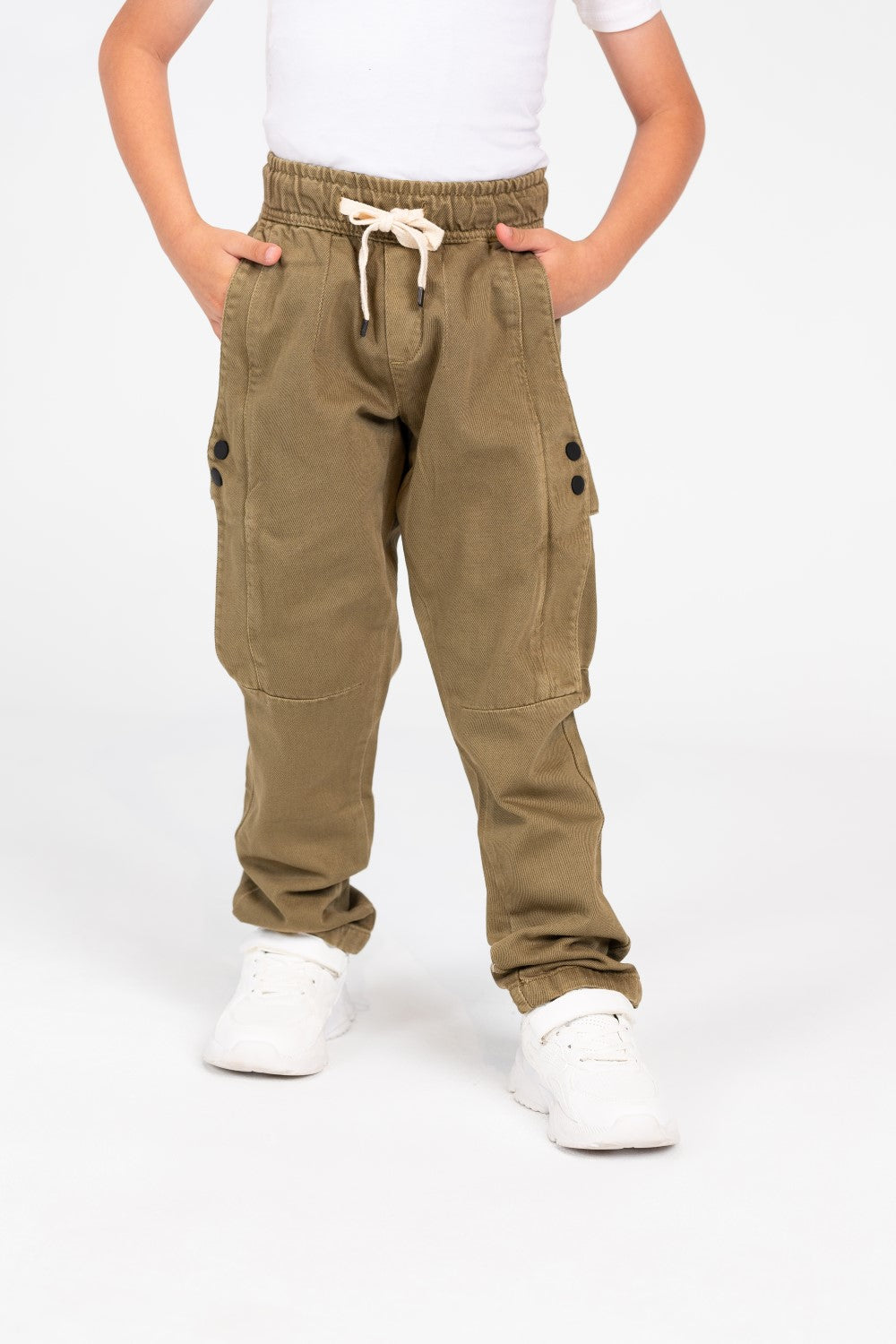 بنطال جاباردين واسع ومريح بقصة عصرية فريدة للأطفال
