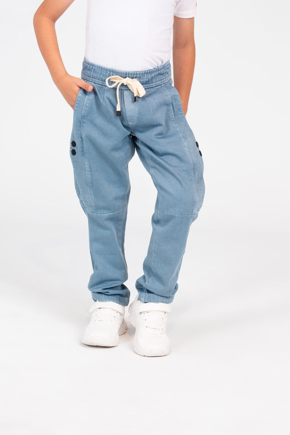 بنطال جاباردين واسع ومريح بقصة عصرية فريدة للأطفال