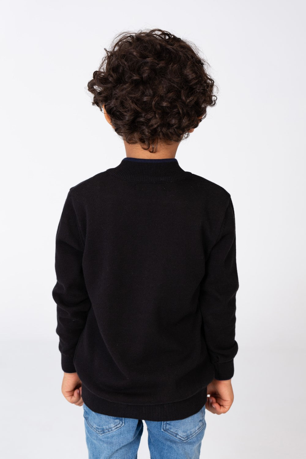 Boy's Crew Neck Long Sleeves Pullover Sweater