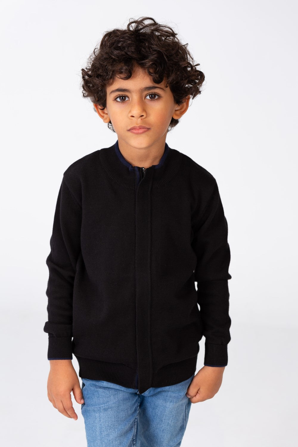 Boy's Crew Neck Long Sleeves Pullover Sweater