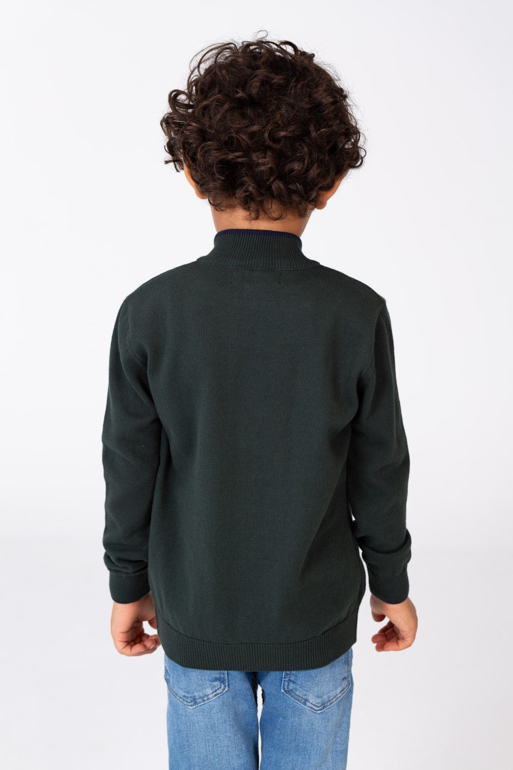 Boy's Crew Neck Long Sleeves Pullover Sweater