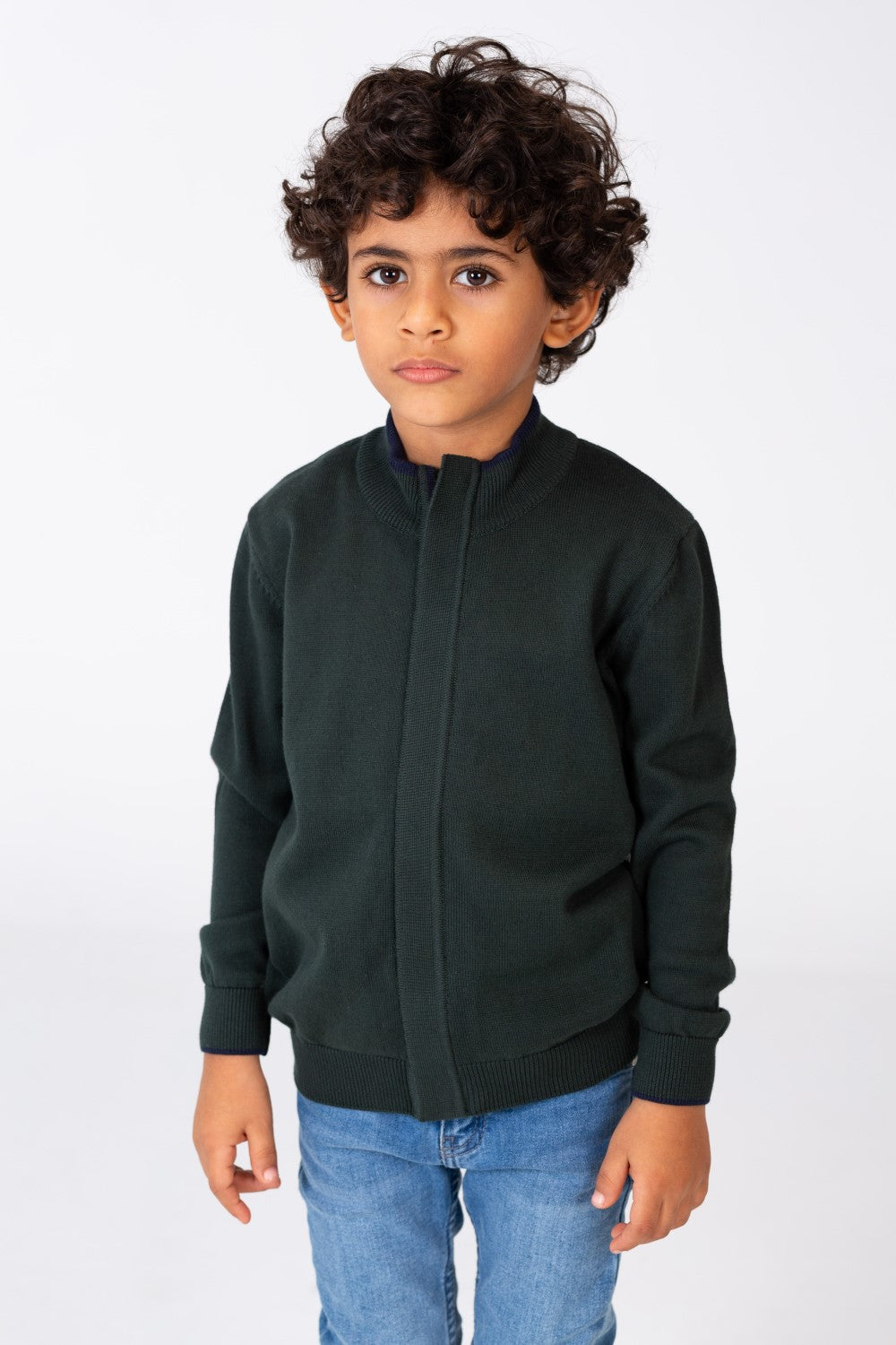 Boy's Crew Neck Long Sleeves Pullover Sweater