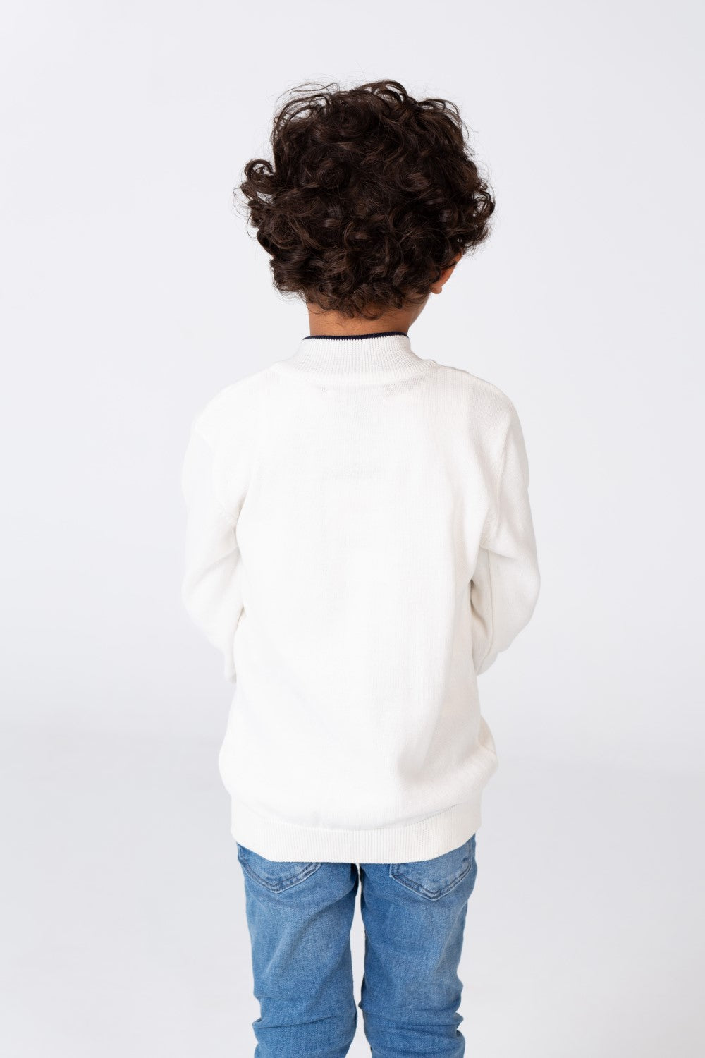 Boy's Crew Neck Long Sleeves Pullover Sweater
