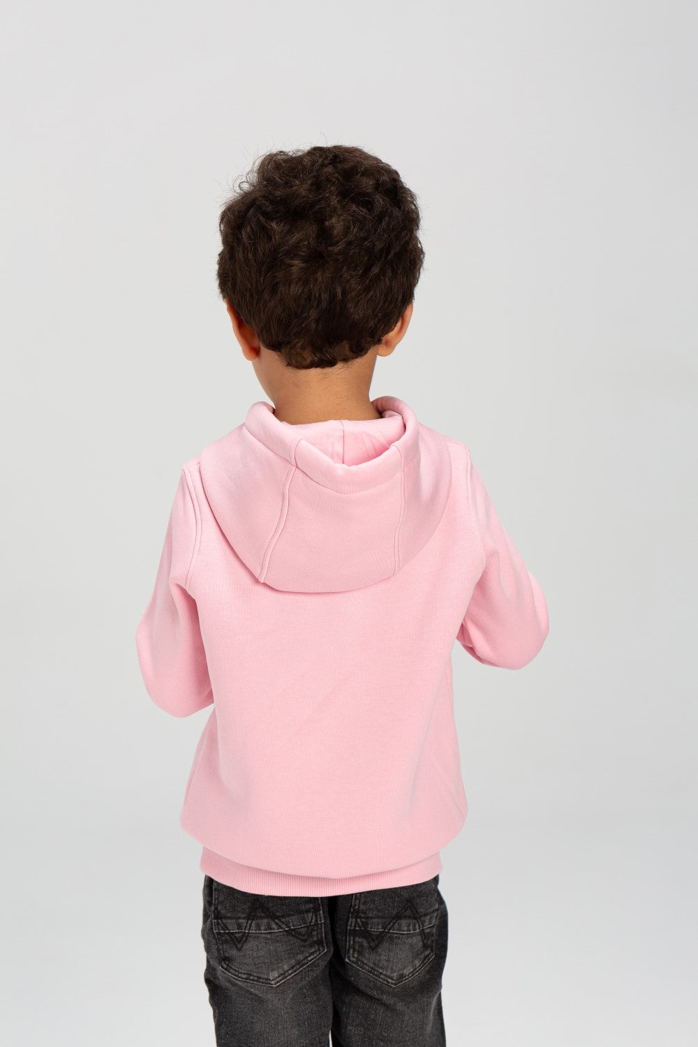 Boy's Slim Fit Hoodie Made Of Comfort Melton Padded Basic Sweatshirt