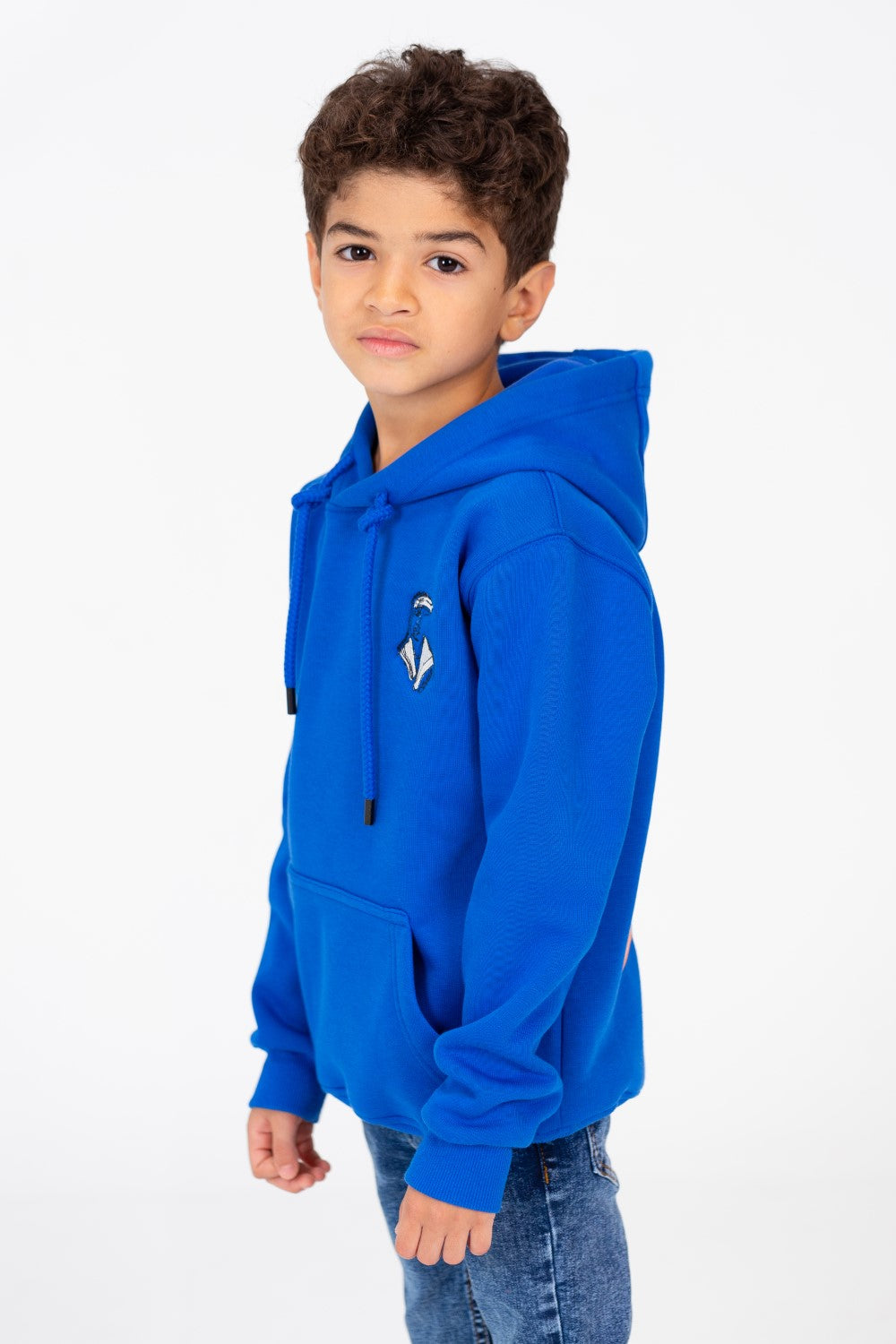 Boy's Hooded Sweatshirt With Kangaroo Pocket