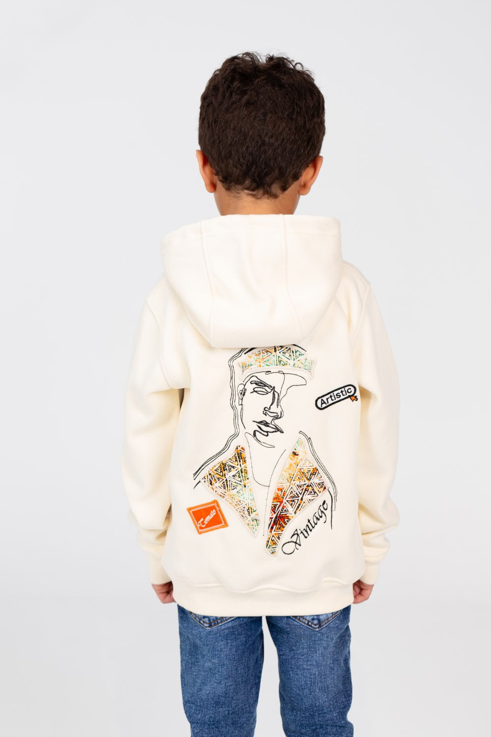 Boy's Hooded Sweatshirt With Kangaroo Pocket