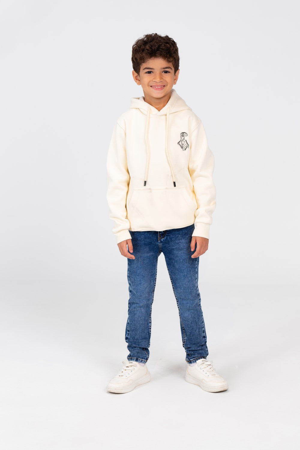 Boy's Hooded Sweatshirt With Kangaroo Pocket