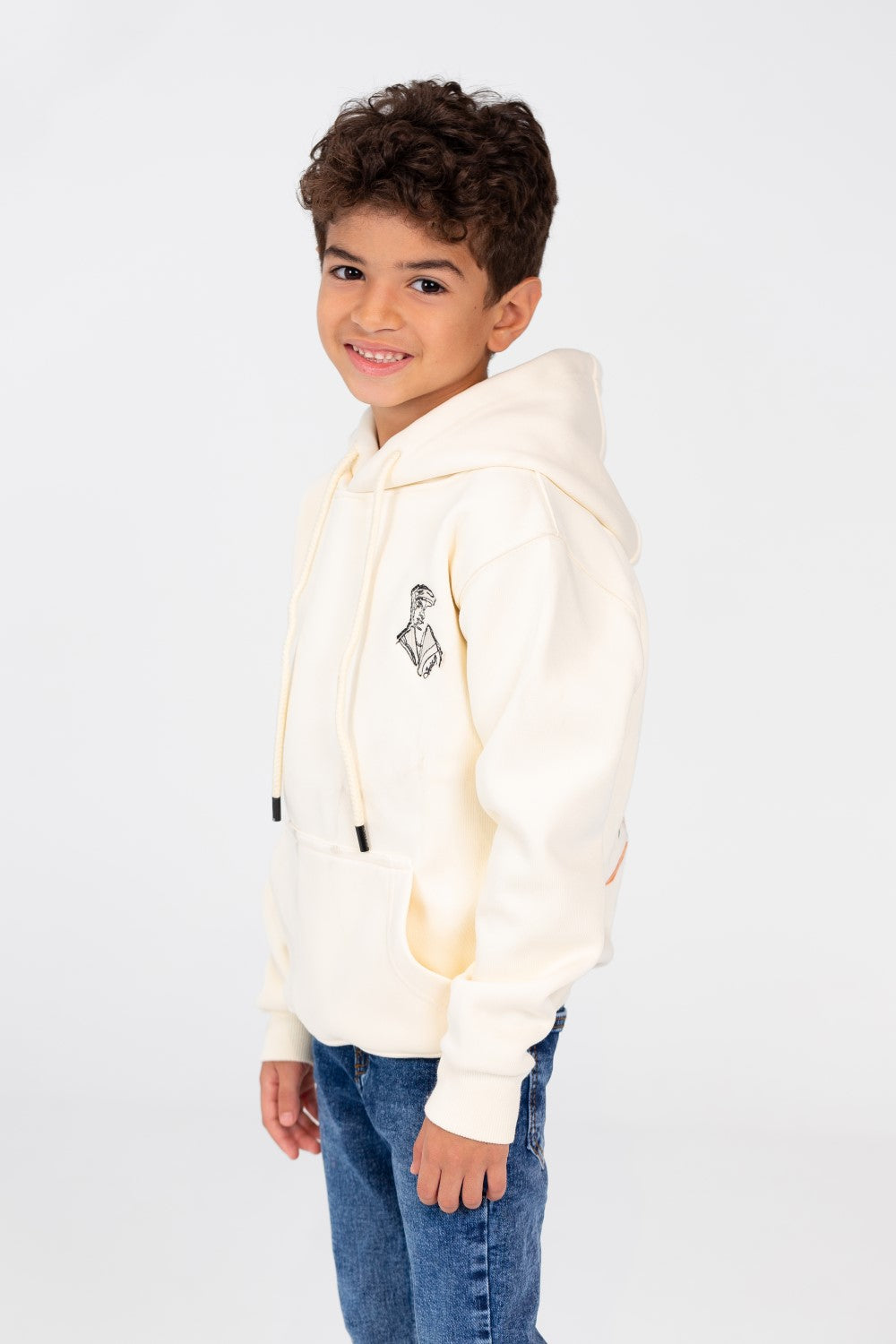 Boy's Hooded Sweatshirt With Kangaroo Pocket