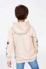 Boy's Hoodie Sweatshirt With Front And Shoulder Print