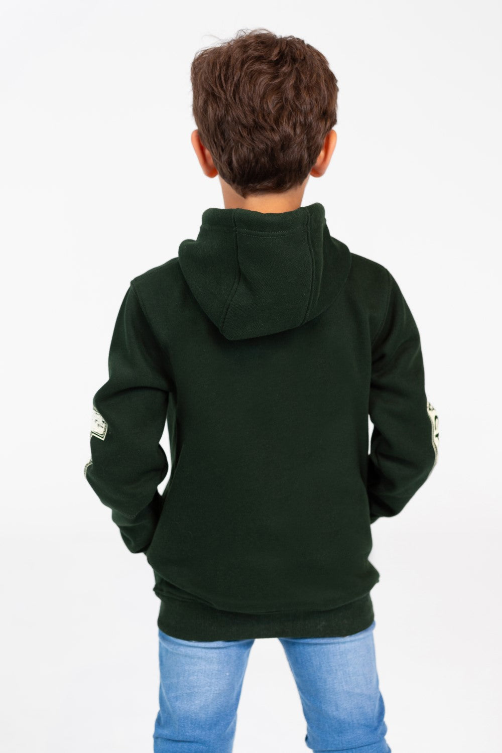 Boy's Hoodie Sweatshirt With Front And Shoulder Print