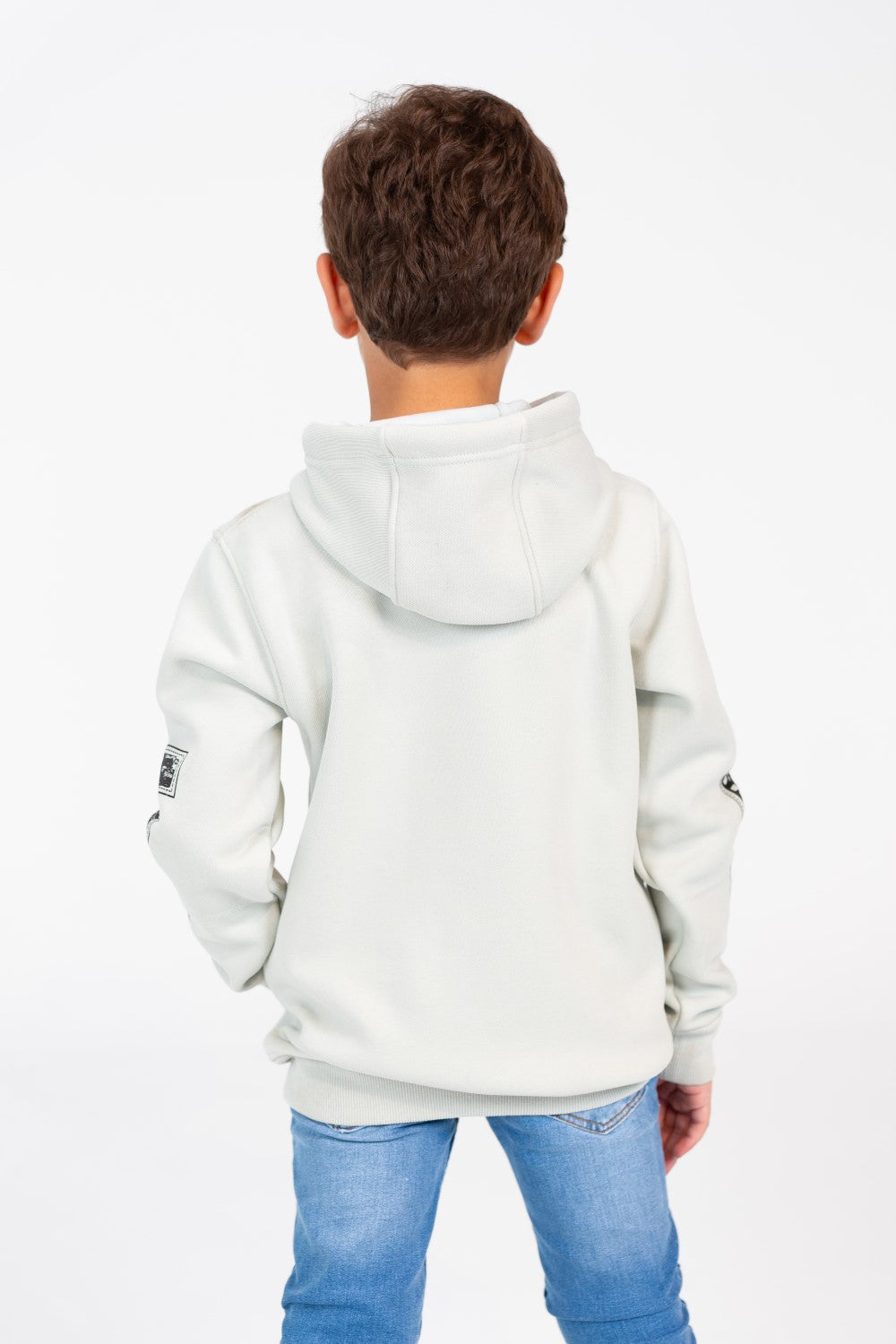 Boy's Hoodie Sweatshirt With Front And Shoulder Print