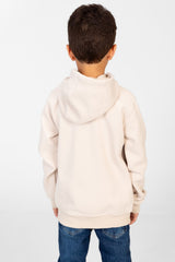Boy's Hooded Sweatshirt With Front Print And Kangaroo Pocket