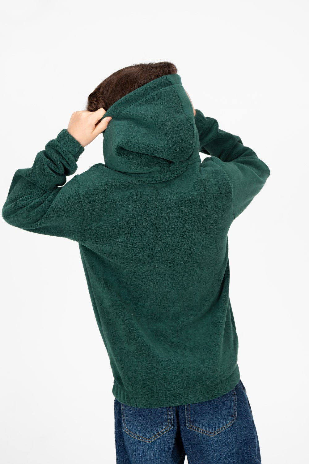 Boy's Tomato Half Zip Hooded Sweatshirt
