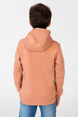 Boy's Hooded Sweatshirt With Front And Shoulder Print