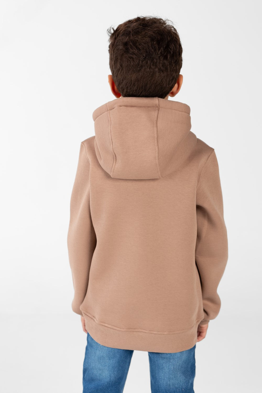 Boy's Hoodie Sweatshirt With Front Print And Long Sleeves