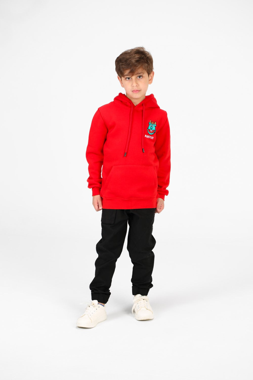 Boy's Front and Back Monsters Print Hoodie Sweatshirt