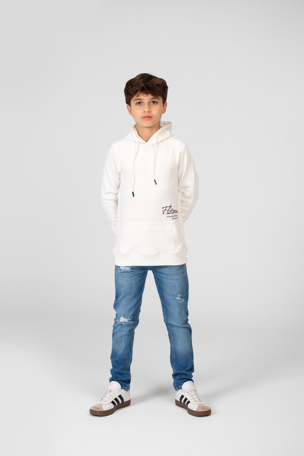 Boy's Hood Sweatshirt With Graphic Print