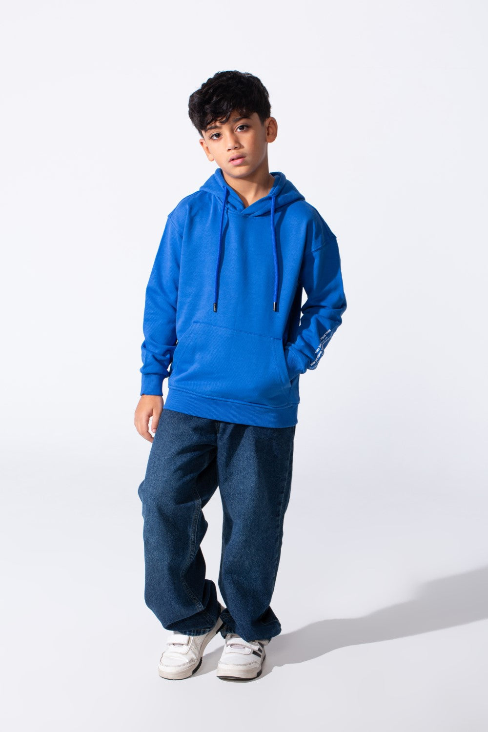 Boy's Oversized Milton Hoodie With A Front Kangaroo Pocket