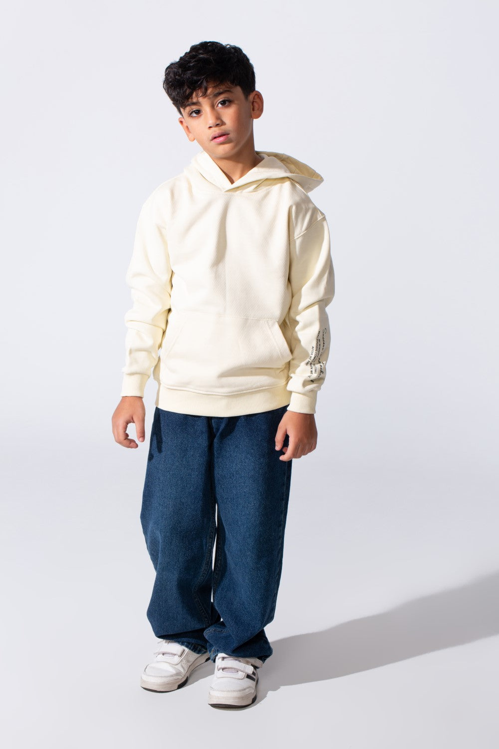 Boy's Oversized Milton Hoodie With A Front Kangaroo Pocket