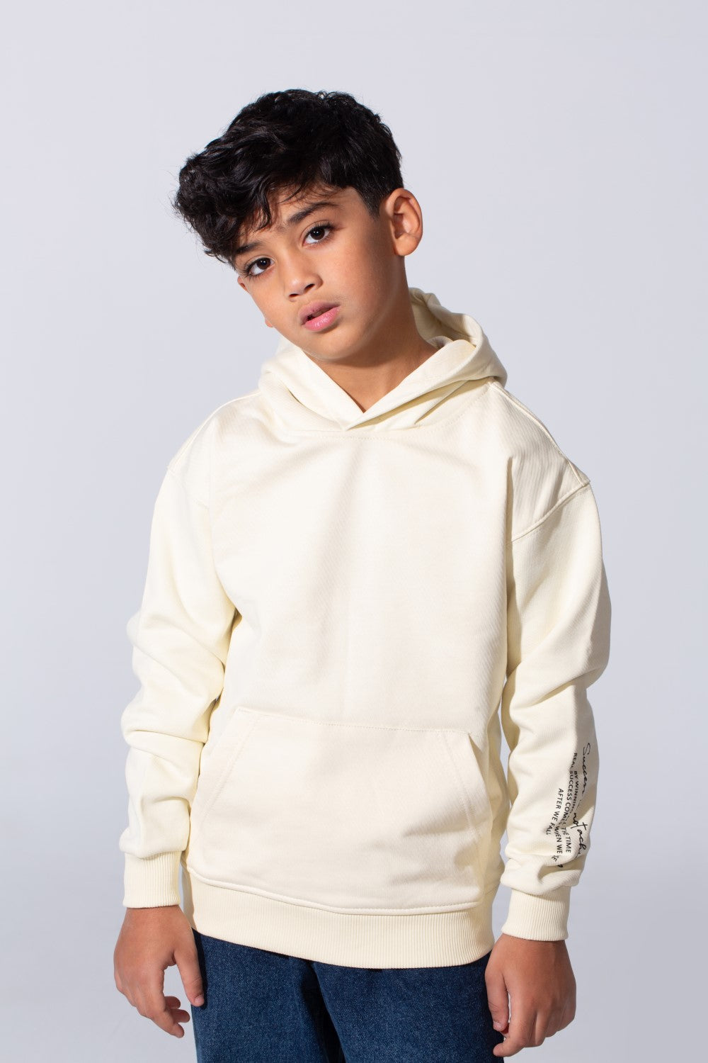 Boy's Oversized Milton Hoodie With A Front Kangaroo Pocket
