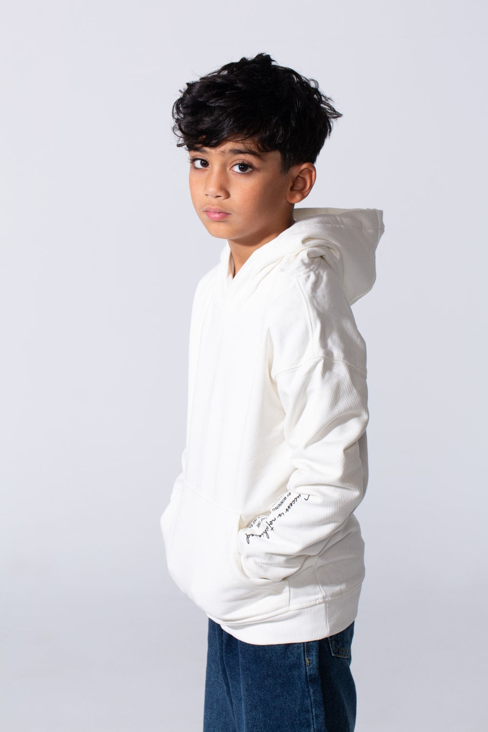 Boy's Oversized Milton Hoodie With A Front Kangaroo Pocket