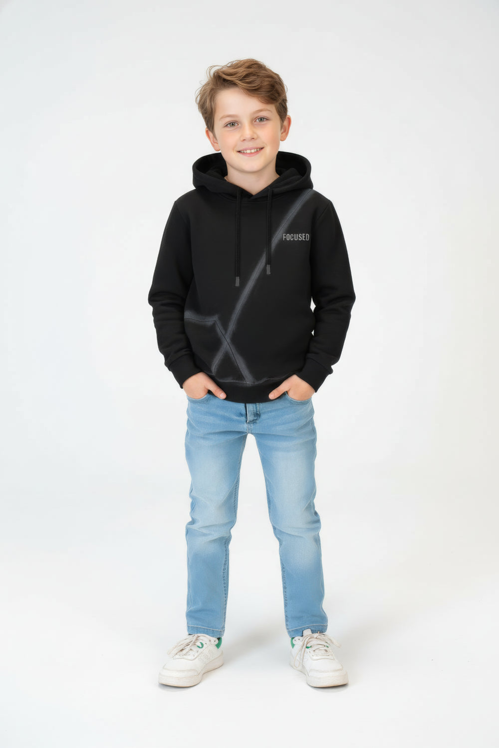 Boy's Milton Slim Fit Hoodie Sweatshirt With A Modern Design