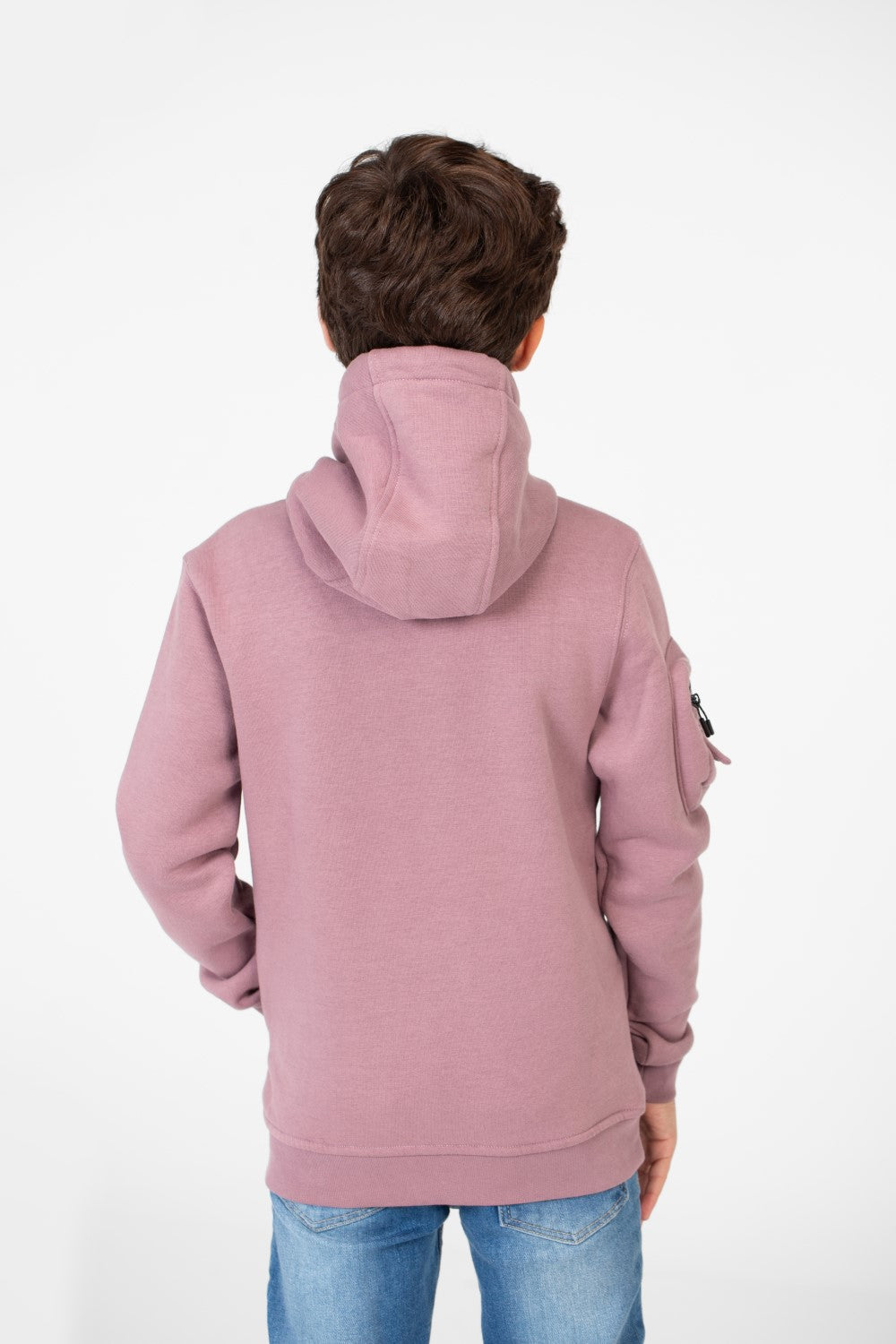 Boy's Hood Sweatshirt With Pocket On The Sleeves