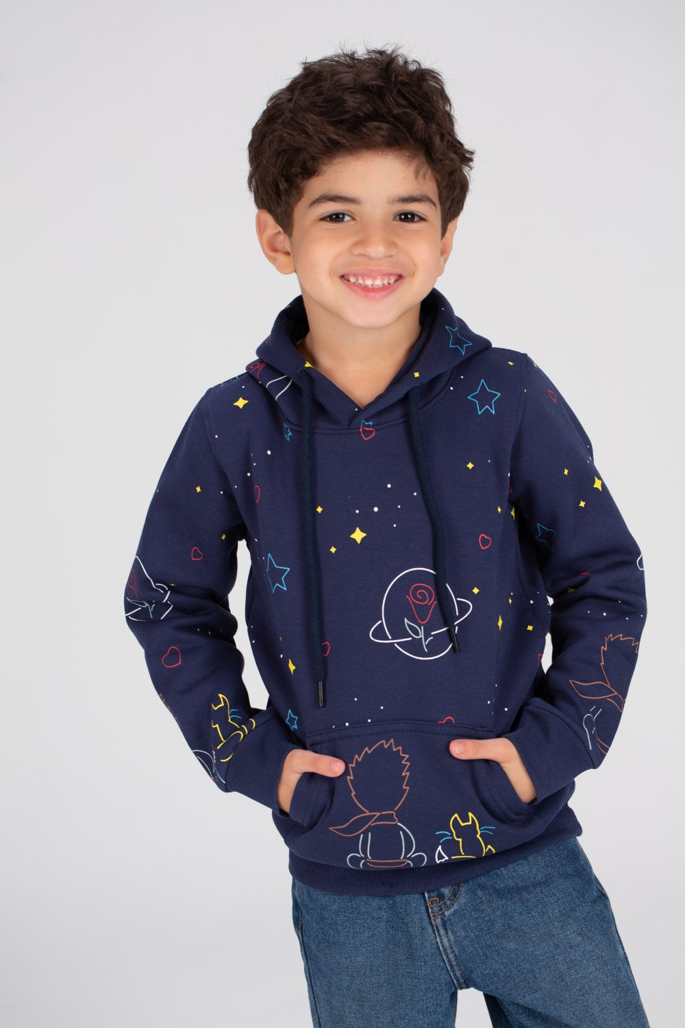Boy's Hoodie Padded Full Printed Hooded Sweatshirt