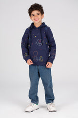 Boy's Hoodie Padded Full Printed Hooded Sweatshirt