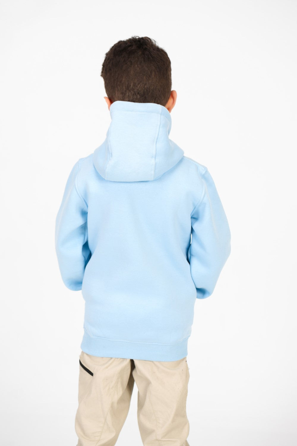 Boy's Basic Hoodie Sweatshirt With Kangaroo Pocket On The Front
